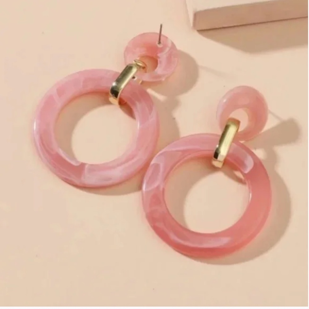 โจ FREE Geo Circle Drop Boho Peasant Hipster Hippie Art Deco Farm Hip Earrings